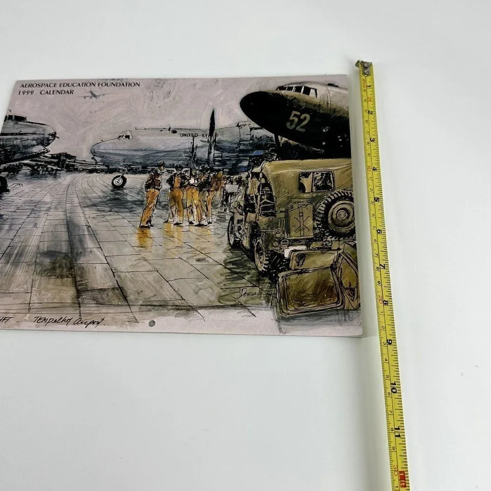 * Vintage Calendar 1999 Aerospace Education Foundation Calendar